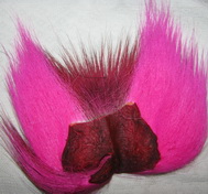 ����� ������ ����� ������� ������� Bucktail pieces hot pink